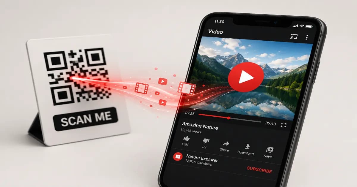 So erstellen Sie einen QR-Code für ein YouTube-Video